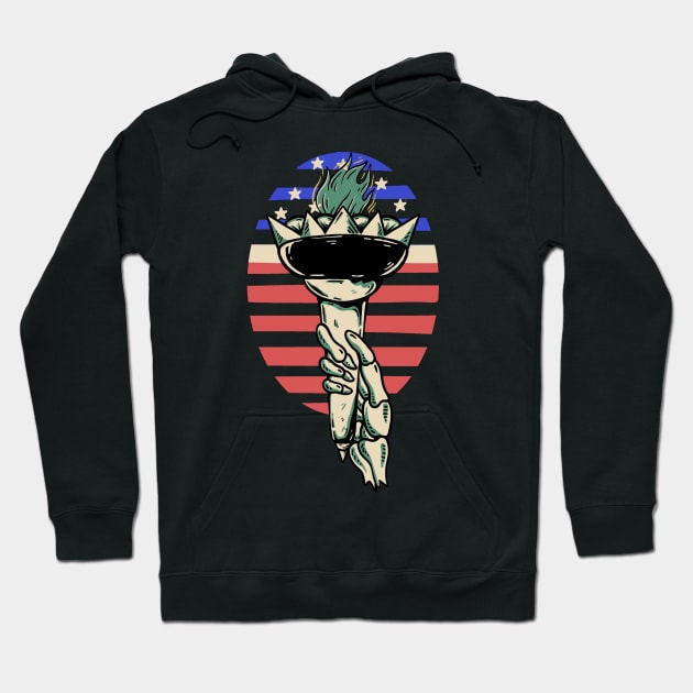 4 th of july - liberty american Hoodie by creaviday